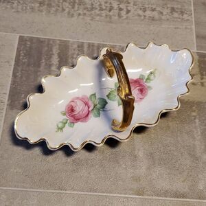 Vintage Stunning Rose Mini Tray